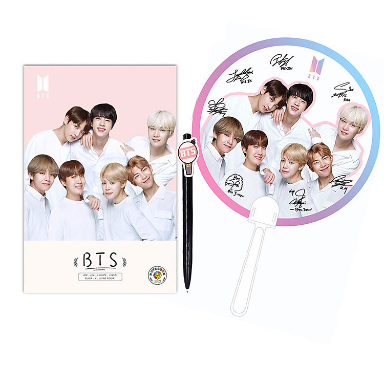 Combo vở BTS bút BTS quạt BTS