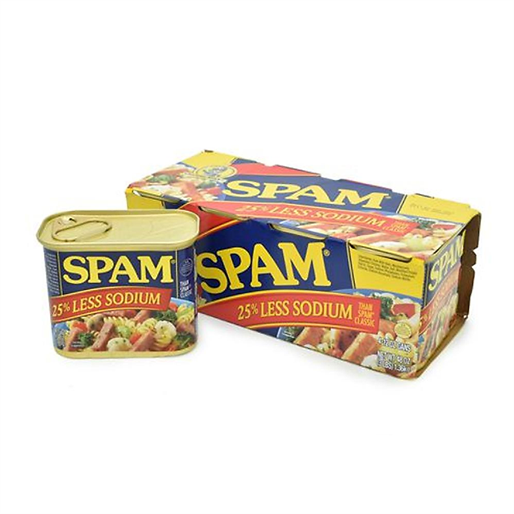 Thịt Hộp Spam 25% Less Sodium (340g x 8)