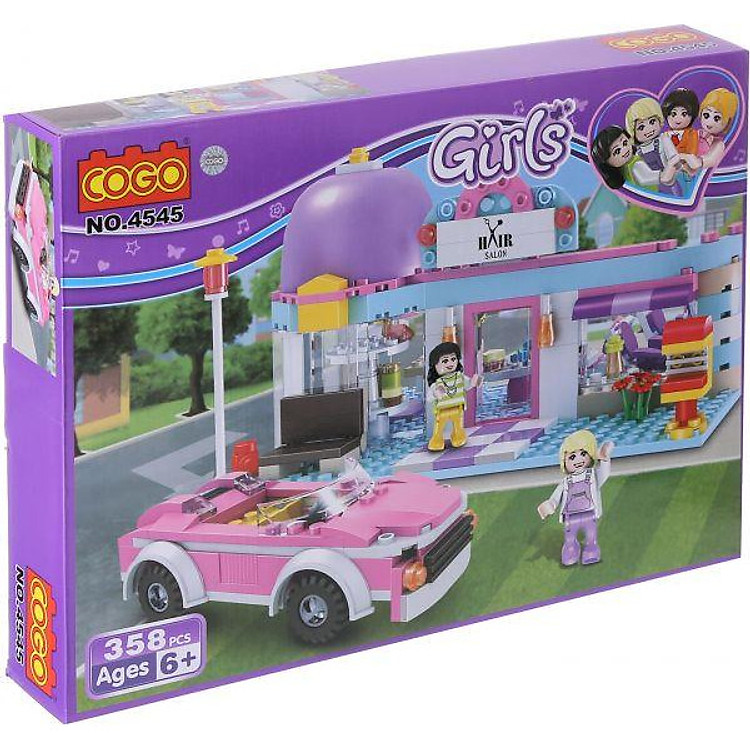 Mua tại Lazada: Mô hình tiệm tóc Cogo 4545 Chính hãng Giá rẻ
