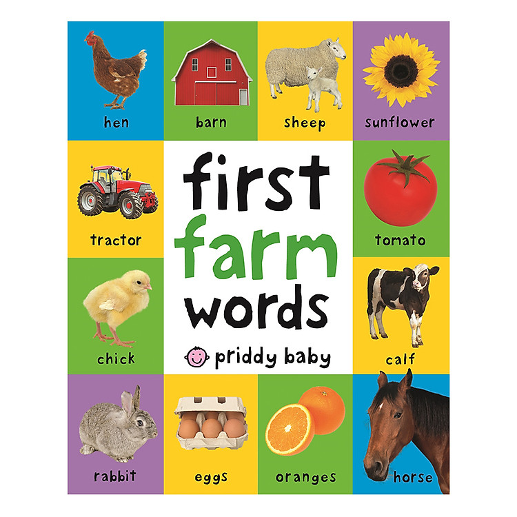 Sách First Farm Words: First 100 Soft to Touch - First 100 Soft To Touch (Board book)