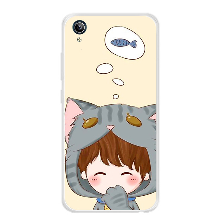 Ốp lưng dẻo cho điện thoại Vivo Y91C - 0044 COUPLEBOY05 - Hàng Chính Hãng