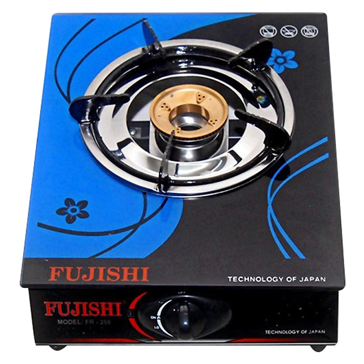 Bếp Biogas Đơn Chén Đồng Kính Cường Lực Fujishi FJ-BG1 - Hàng Chính Hãng
