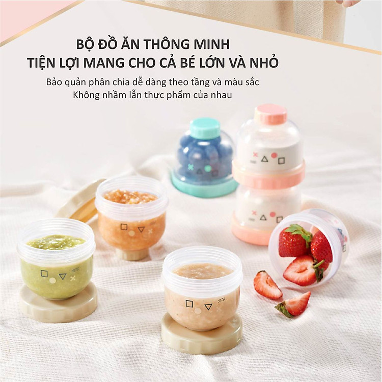 Hộp Chia Sữa 3 Ngăn KU-PLUS Chính hãng Giá rẻ - Hình ảnh 5