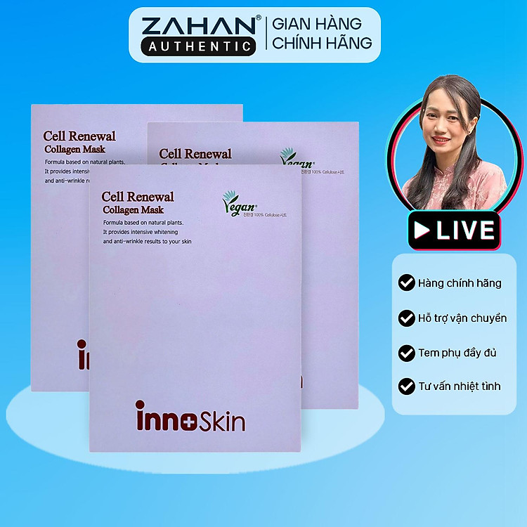 Mặt nạ Innoskin Cell Renewal Collagen Mask (hộp 10 miếng)