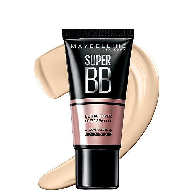 Kem Nền Maybelline Super BB Ultra Cream Cover SPF50 PA++++ 30ml Trang Điểm Hoàn Hảo PM711