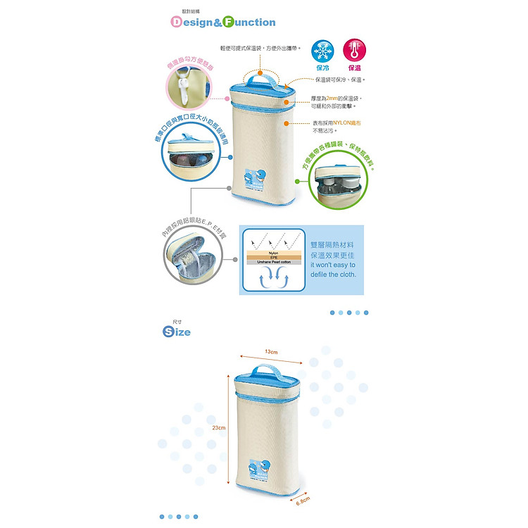 Túi Giữ Nhiệt Bình Sữa Kuku KU5448 Chính hãng Tiết kiệm - Hình ảnh 3