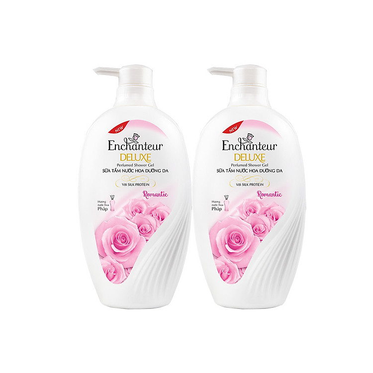 Combo 2 Sữa tắm hương nước hoa Enchanteur Romantic 650gr/ Chai