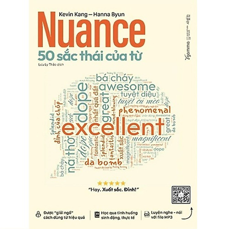 NUANCE - 50 SẮC THÁI CỦA TỪ - Kenvin Kang, Hanna Byun - Lưu Ly Thảo dich - Alpha Books - NXB Thế Giới.