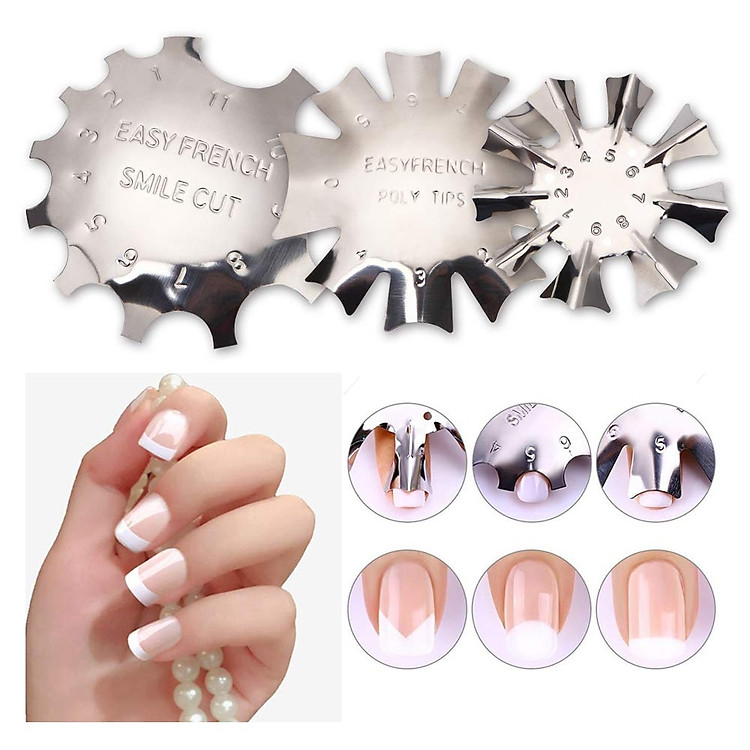 Mua Khuôn Inox Cắt Bột Tạo French Đầu Móng, Thiết Kế Nhiều Kích Cỡ Phù Hợp  Nhu Cầu Sử Dụng, Độ Bền Cao, Dễ Thao Tác, Tiết Kiệm Thời gian Và Đạt Hiệu  Quả Tốt Tạo Bộ Nail Đẹp | Tiki