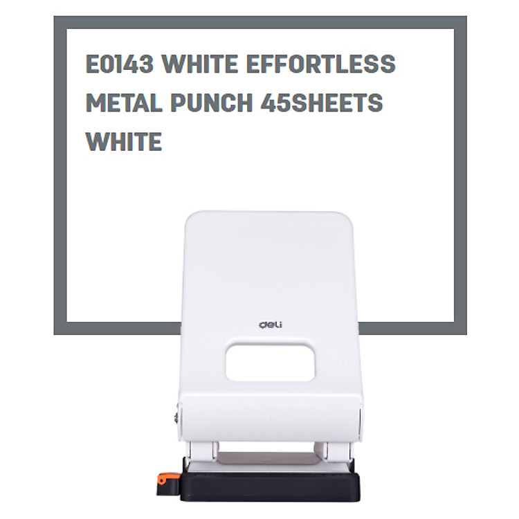 Bấm Lỗ Giấy Deli 143 (45 tờ) - Ảnh 2