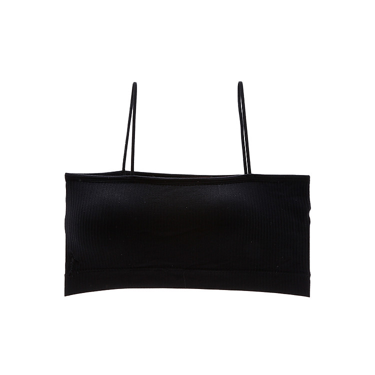 Áo Lót Nữ, Áo Bra Croptop Hai Dây Thun Gân Sexy