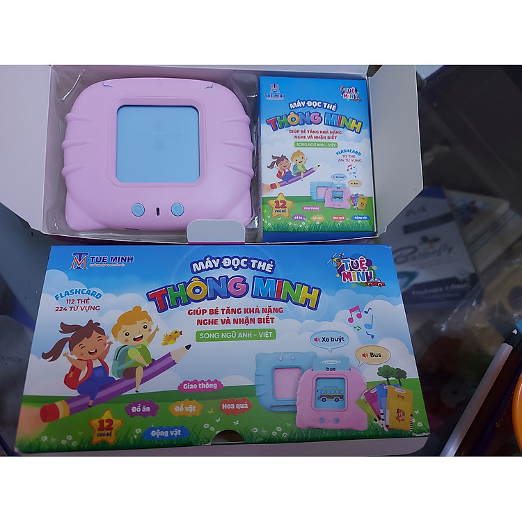 Máy đọc thẻ song ngữ tại HAPPY KIDS Chính hãng Tiết kiệm - Hình ảnh 3
