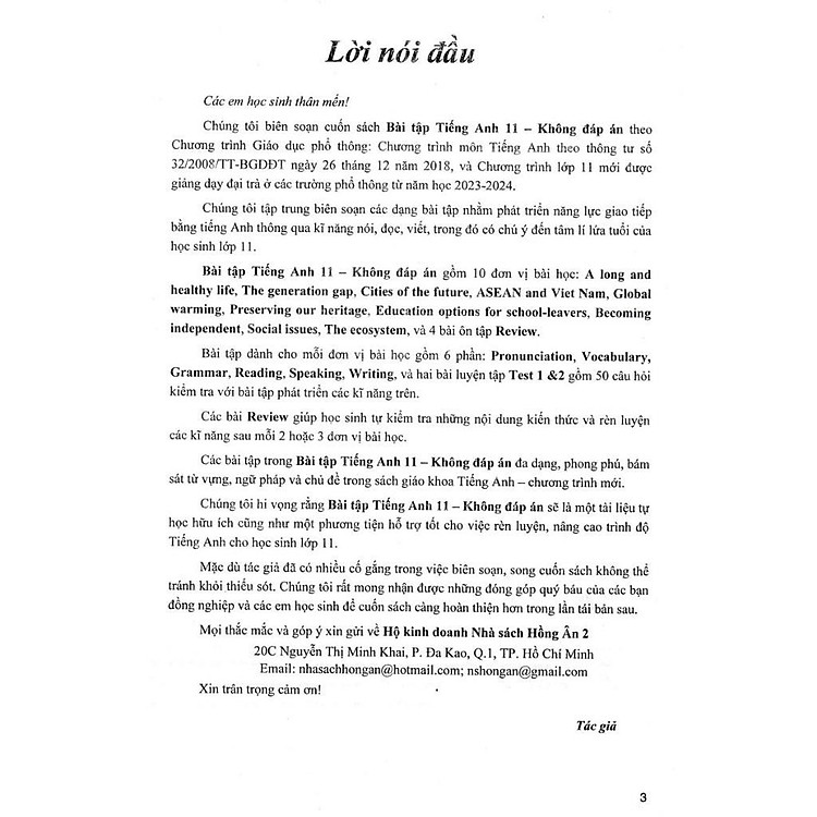 Bài Tập Tiếng Anh Lớp 11 - Không Đáp Án - Bám Sát SGK Kết Nối - Ảnh 3