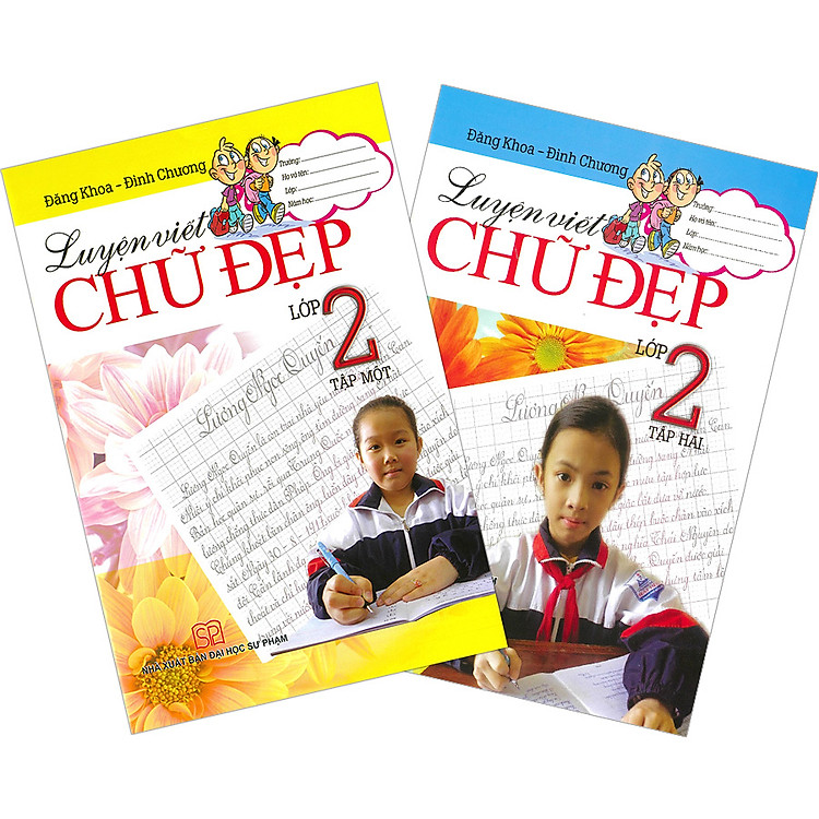 Combo 2 Quyển: Luyện Viết Chữ Đẹp Lớp 2 (Tập 1 + 2)