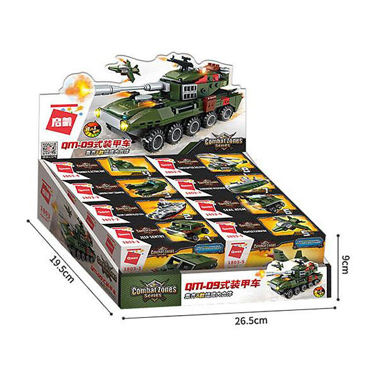 Đồ chơi lắp ghép XE Tank 8 trong 1 Chính hãng Ưu đãi - Hình ảnh 3