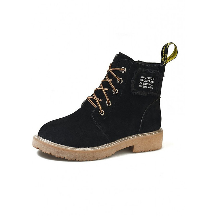Giày boot nữ cổ thấp phong cách Hàn Quốc B130