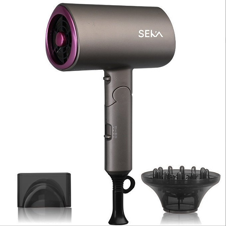 Máy sấy tóc công suất lớn 2200W, Máy sấy tóc 2 chiều nóng lạnh tạo kiểu với 3 chức năng sấy hàng chính hãng