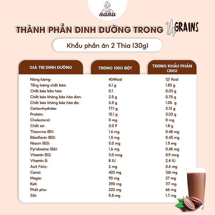 Sữa Hạt 24Grains Vị Socola 4 Hộp Đảm bảo Giá tốt - Hình ảnh 4