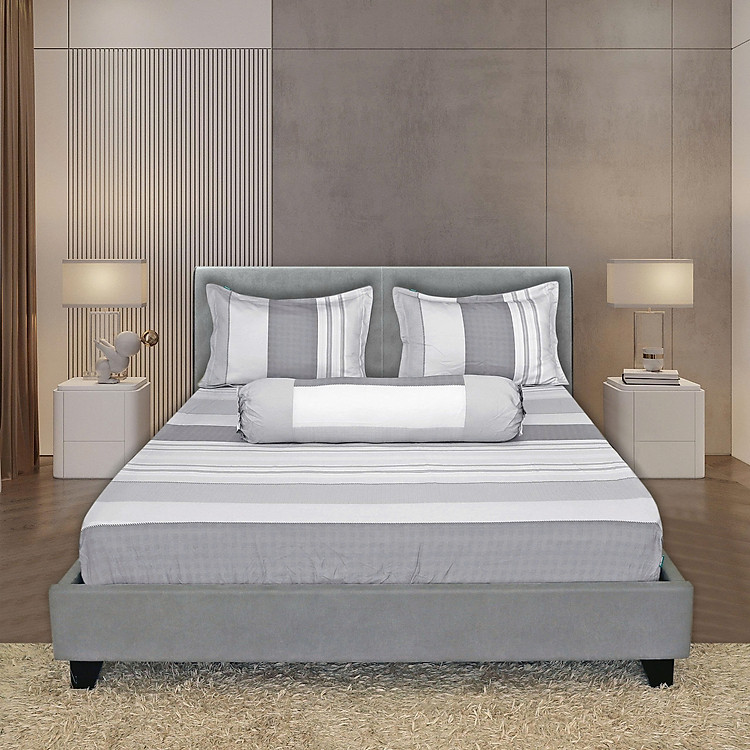Bộ drap gối Tencel Luxury Hometex / tencel 40 sợi (tấm drap và 3 áo gối )