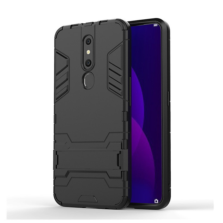 Ốp Lưng Cho Oppo F11 Pro iRON Nhựa PC Cứng Viền Dẻo Chống Sốc - Hàng Chính Hãng