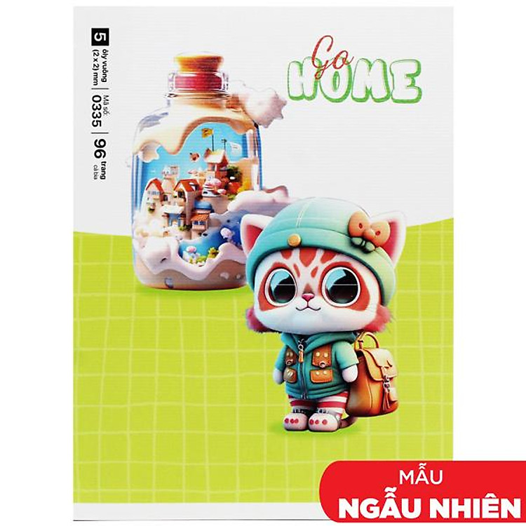 Tập Học Sinh Class Go Home (5 ô ly vuông, 96 trang, 80gsm)