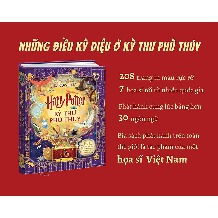 (Bìa cứng - Minh hoạ màu) HARRY POTTER - KỲ THƯ PHÙ THỦY - J. K. Rowling – Xuân Uyên - Uyên Phương dịch - NXB Trẻ