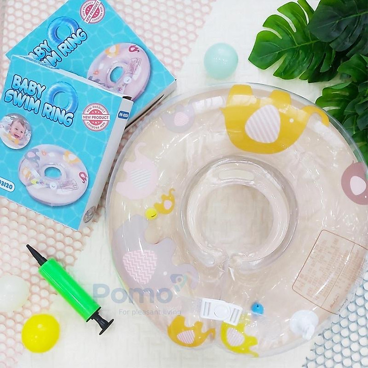 Phao Bơi Đỡ Cổ Umoo Kèm Bơm An Toàn Dành Cho Bé - Phao Nâng Cổ-phao tập bơi