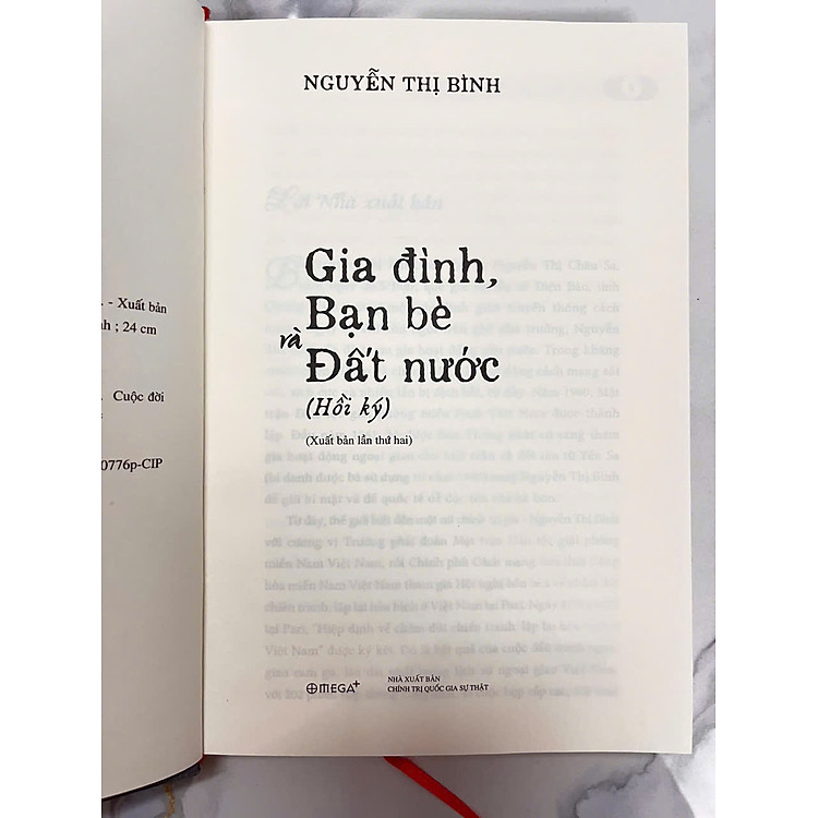 Hồi Ký Nguyễn Thị Bình - Gia Đình, Bạn Bè Và Đất Nước - Ảnh 3