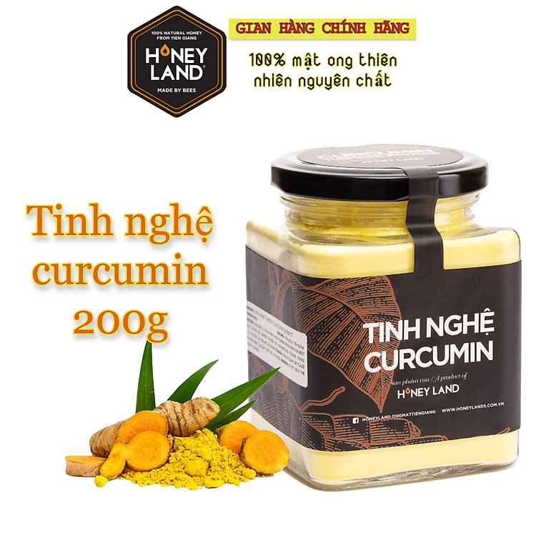 Tinh Nghệ Curcumin Nguyên Chất Honeyland 200g