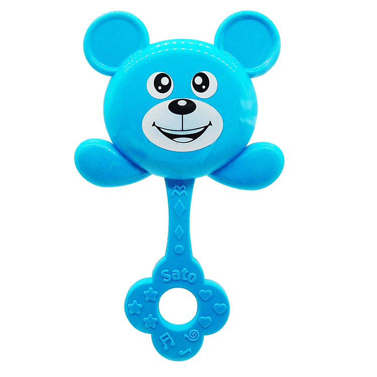 Đồ Chơi Sơ Sinh Lục Lạc Hình Gấu Có Tay Cầm Sato BENRIMART-XXG (Màu Ngẫu Nhiên)