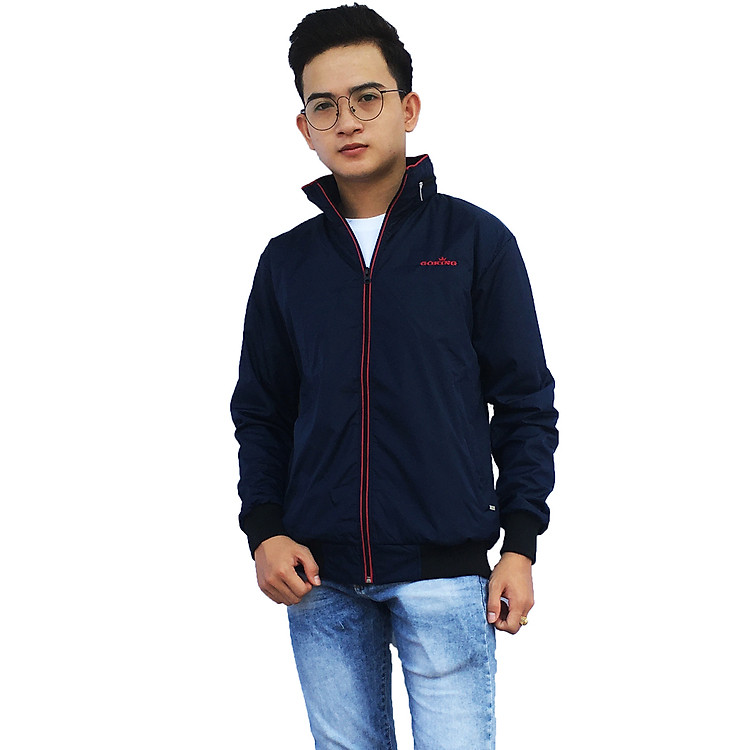 Áo khoác gió cách nhiệt GOKING có mũ, form unisex cho nam nữ. Ngoài vải dù, trong lót vải cào cách nhiệt. 3 túi to rộng.