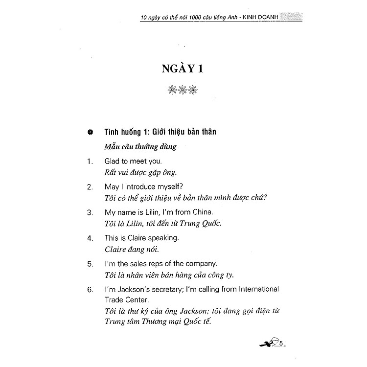 10 Ngày Có Thể Nói 1000 Câu Tiếng Anh Kinh Doanh - Ảnh 5