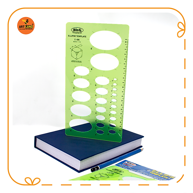 Thước Vẽ Ellipse Template WinQ E606