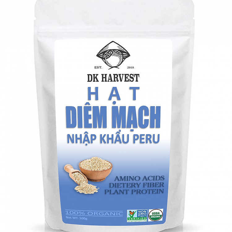 Hạt Diêm Mạch DK Harvest Organic Quinoa