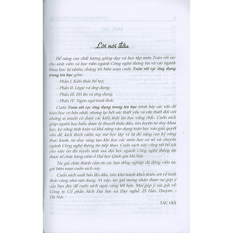 Toán Rời Rạc Ứng Dụng Trong Tin Học (Tái bản năm 2023) - Ảnh 2
