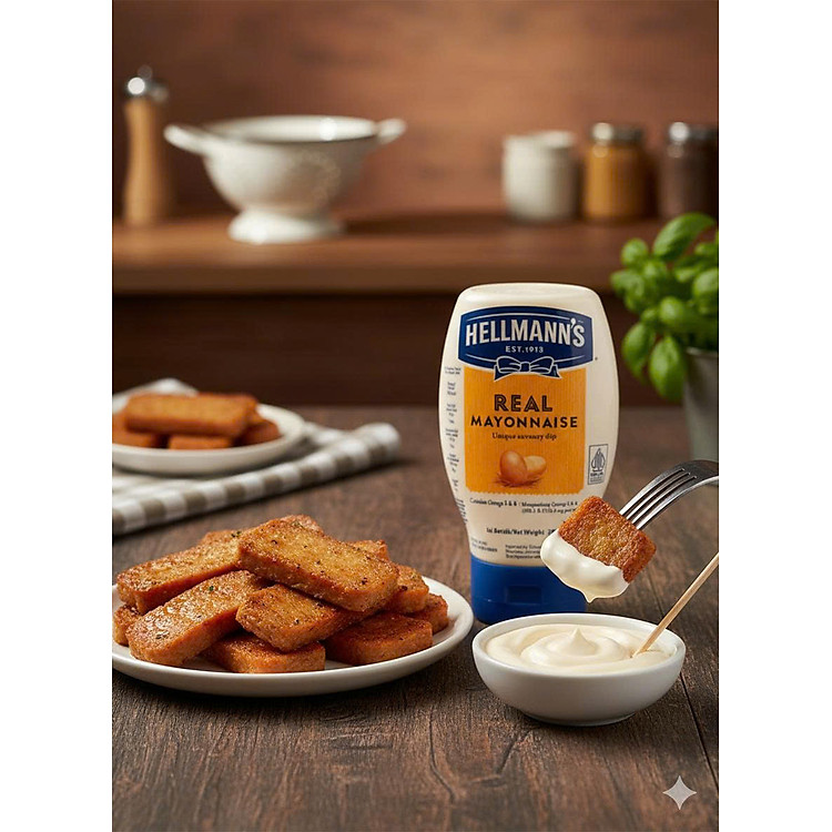 Xốt Mayonnaise Vị Nguyên Bản Hellmann’s 280ml - Thương Hiệu Mỹ, SX Thái Lan | Hellmann’s Real Mayonnaise 280ml