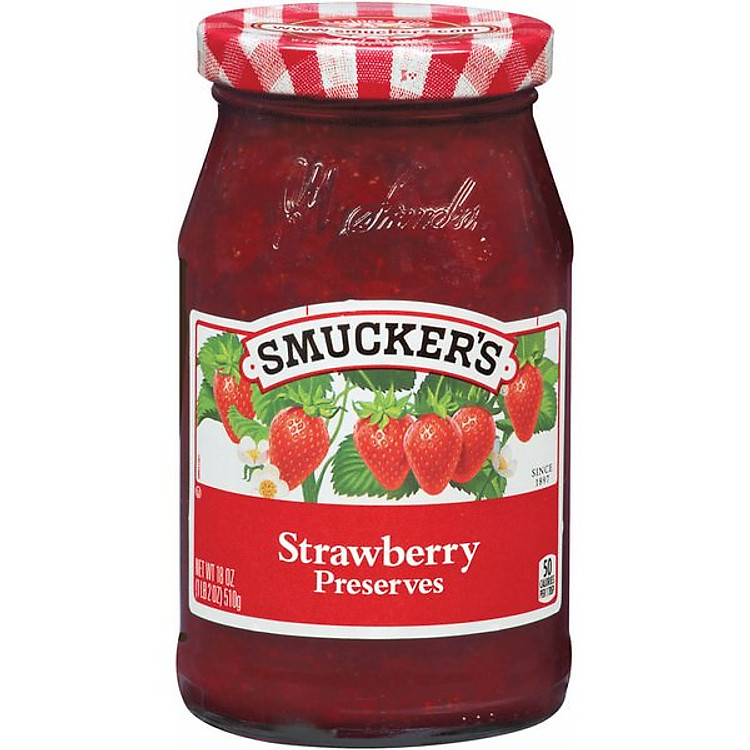 Mứt Dâu Smucker's 340g - Nhập Khẩu Mỹ | Smucker's Strawberry Preserves 340g