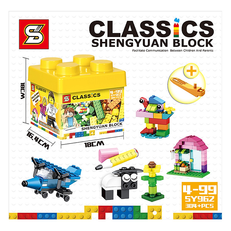 Bộ Lắp Ráp Cơ Bản Ausini (304 Mảnh Ghép) SY962