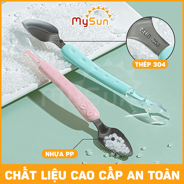 Thìa Silicone ăn dặm cho bé MySun Chính hãng Giá rẻ - Hình ảnh 5
