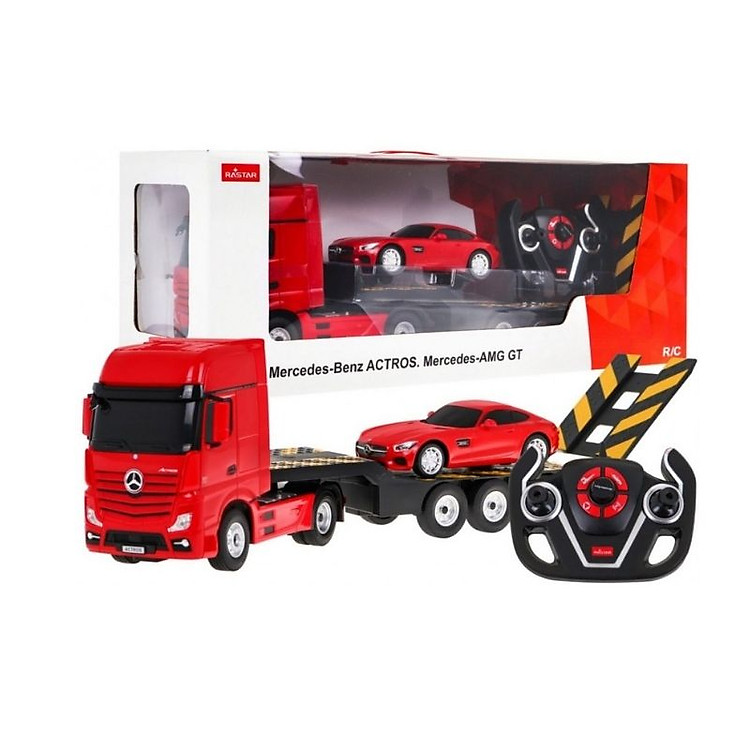 Đồ Chơi RASTAR Xe Vận Chuyển Mercedes Benz Với Điều Khiển 2 Trong 1 Màu Đỏ R74920/RED
