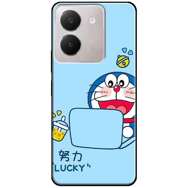 Ốp lưng cho Vivo Y03 - Y03T - Y18 - Y18S - Y18T - Y27 5G - Y28 4G - Y36 - Mèo Lucky - Hàng Chính Hãng