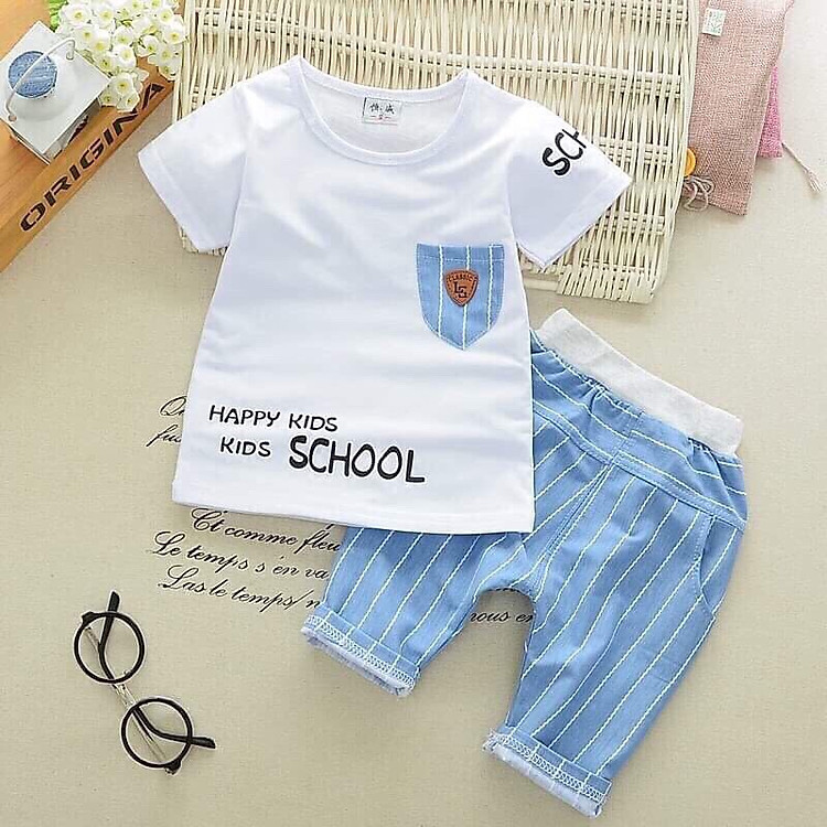 Bộ Quần Áo School 177 Cho Bé Chất Cotton