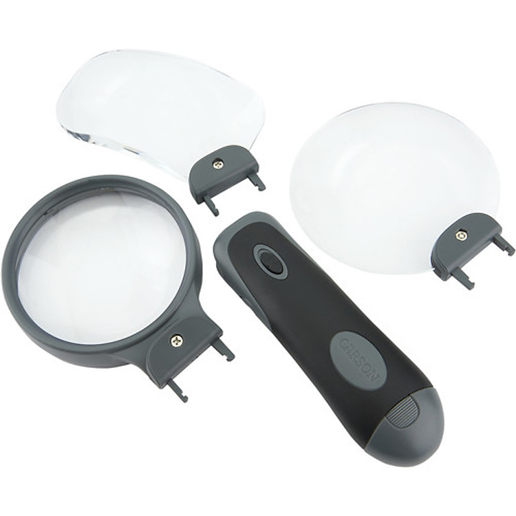 Kính Lúp Cầm Tay Có Đèn LED 3 Trong 1 Carson Remov-A-Lens RL-30 - Ảnh 3