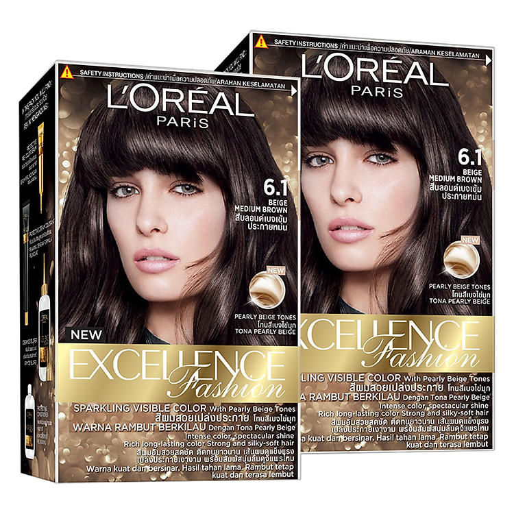 Bộ Kem Nhuộm Dưỡng Tóc Màu Thời Trang L'oreal Excellence Fashion (172ml)