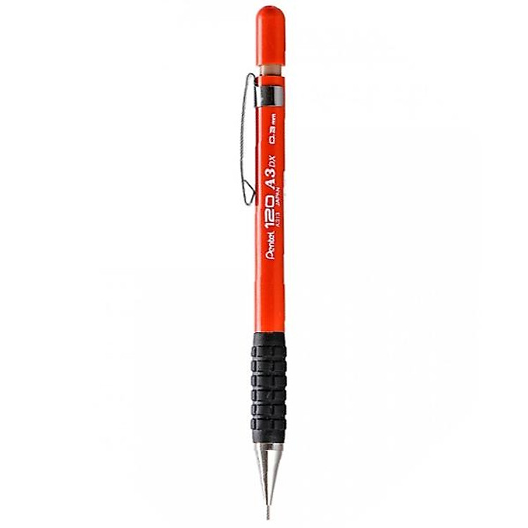 Bút Chì Kim Kỹ Thuật 0.3mm Pentel Grip A313 - Màu Đỏ - Ảnh 3