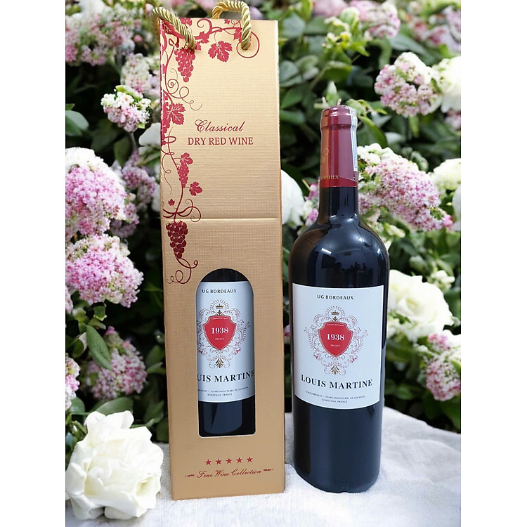 Hộp Quà Giấy Cứng Đơn Rượu Vang Tết 2026