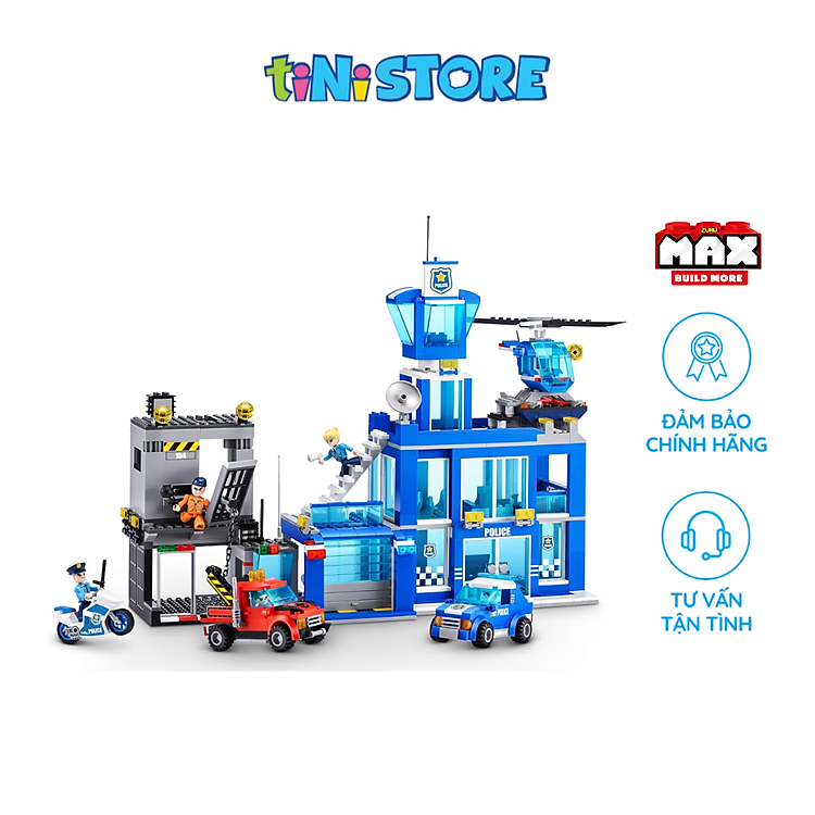 Đồ chơi lắp ráp trạm cảnh sát 889 mảnh Chính hãng Giá tốt - Hình ảnh 3