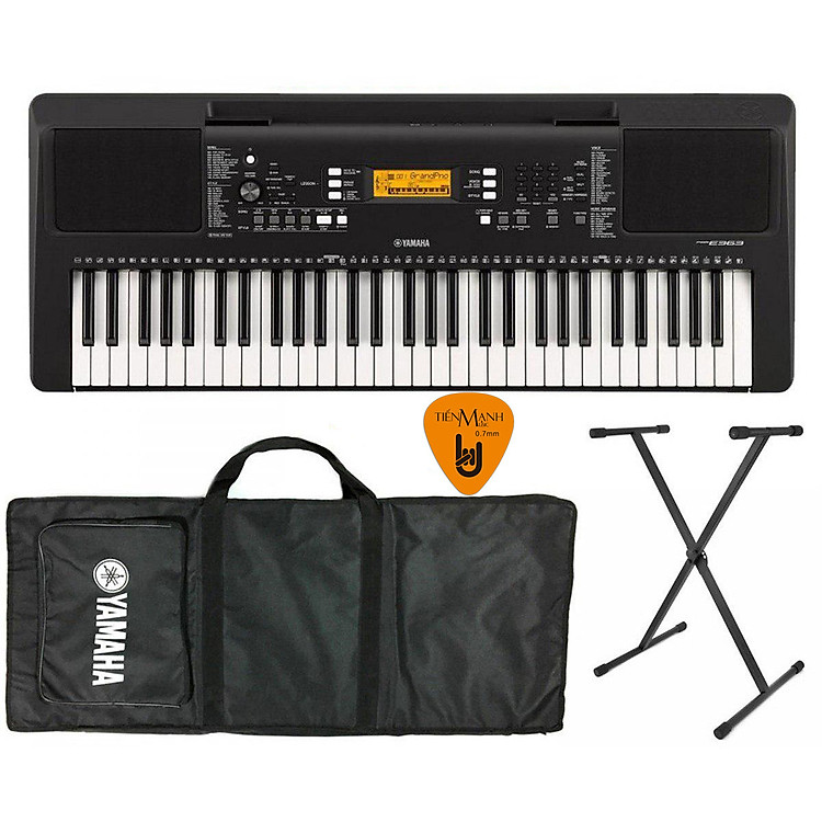 Bộ Đàn Organ Yamaha PSR-E363 (Keyboard PSR E363 - Có Tem Chống Hàng Giả Bộ CA - Đàn, Chân, Bao, Nguồn, Kèm Móng Gảy DreamMaker )