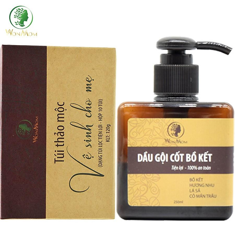 Tham Khảo tại ConCung: Combo Dầu Gội Bồ Kết & Thảo Mộc Wonmom , nhận ngay nhiều Ưu đãi