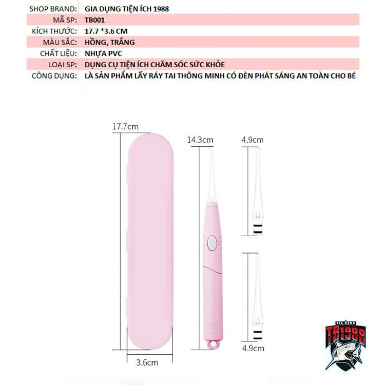 Dụng cụ lấy ráy tai cho Bé Chính hãng Ưu đãi - Hình ảnh 4